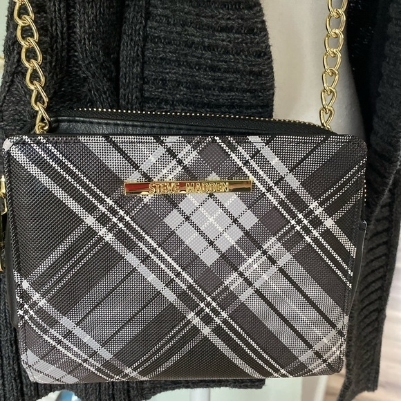 Steve Madden tartan plaid crossbody bag - Picture 2 of 14